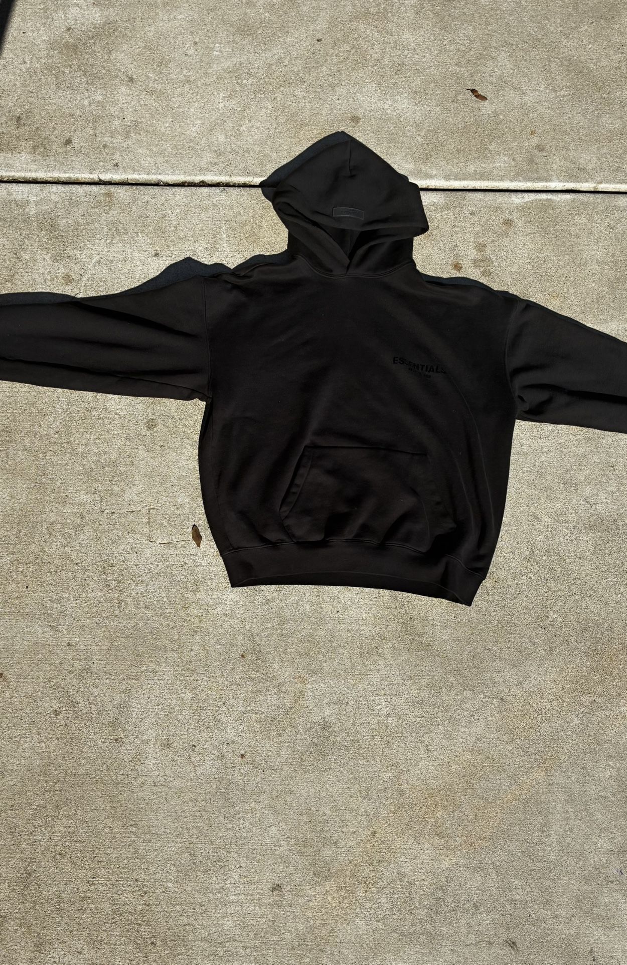 Black Essentials Hoodie Size Small