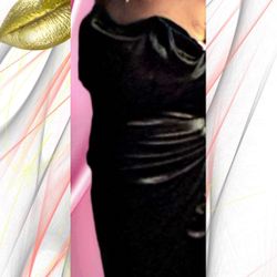 Black Satin Dress