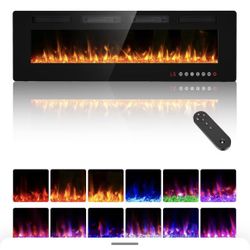 Electric 60 Inch Fireplace 
