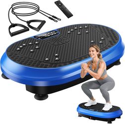Vibration Plate Exercise Machine, Vibrating Fitness Platform for Lymphatic Drainage, Full Body Shaker Workout Equipment, Bluetooth Power Shaping Vibra