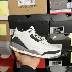 Jordan Cement Grey 3s size 9 VNDS