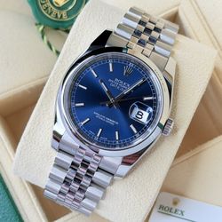 Rolex Datejust w/ Blue Dial on Jubilee Bracelet