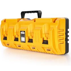 DCB104 Replacement for Dewalt Battery Charger Station, 4 Port Fast Rapid Charging Station with USB and Type-C Ports, Compatible with Dewalt All 12V 20