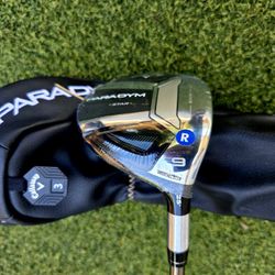 New Callaway Paradym Star 25* 9 Wood UST Attas Speed Series 40R Regular flex W/Headcover 