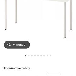 IKEA White Dining Table with 4 Chairs