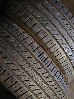 (2) 225 60 18 YOKOHAMA TIRES $60 CARRY OUT