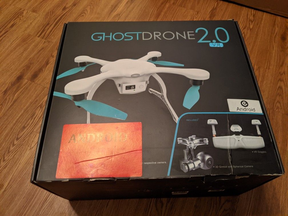 **LIKE NEW!!** Ehang GHOST DRONE 4K 2.0 VR With 3 20 Minute Batteries (ANDROID ONLY, White) 2 Mile Radius!!
*Like New*