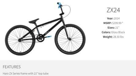 Haro ZX series Boys BMX bike! Son out grew, nice bike for