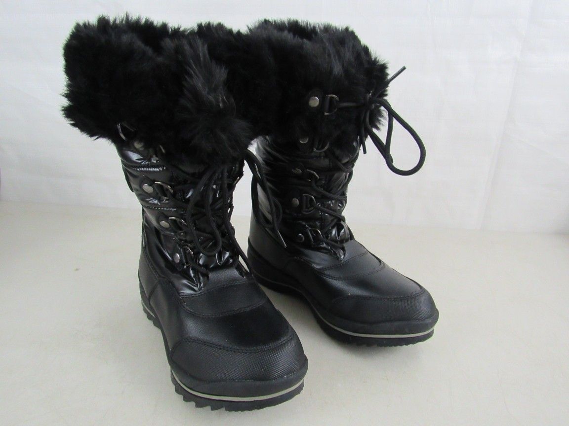 Cougar Canada Cranbrook Waterproof Faux Fur Trim Winter Boots Women's Sz. 7 M