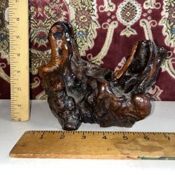 Asian Burl Wood Stand 