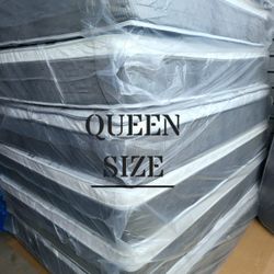 NEW QUEEN-SIZE PILLOW TOP MATTRESS & BOX SPRING ‐ 2PC