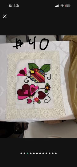 Cervilletas Tejida Y Bordas A Mano
