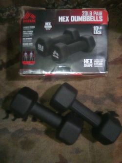 NEW RBX 2 lb Hand Weights Set of 2 (4 lb pair) Toning & Training NIB! Dumbbells