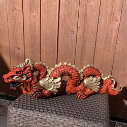 The Red Dragon Statue