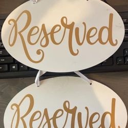 Reserved Sign