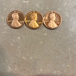 1979 Thru 1981 Penny Proof