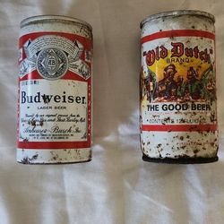 Vintage Pull Tab Beer Cans