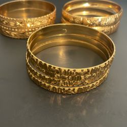 Gold Plated Bangles 