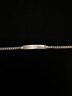Silver Women’s ID Bracelet 6.5”