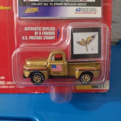 Johnny Lightning USPS America Truck and Stamp 1950 Ford F-1 Pickup