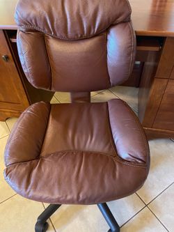 Desk with Leather Chair