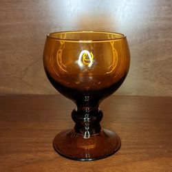 MCM Amber Goblet 