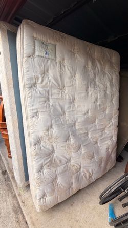 Queen mattress and Boxspring/ used/ free delivery