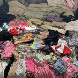 Girls clothing LOT 2/3/4/5/6T clothing shoes bathing suits 