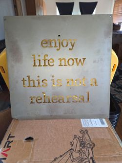 Metal sign