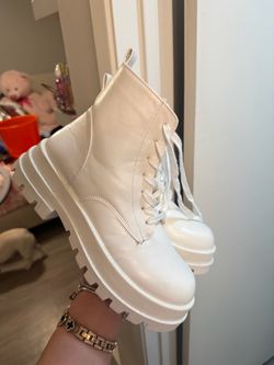 White Platform Boots