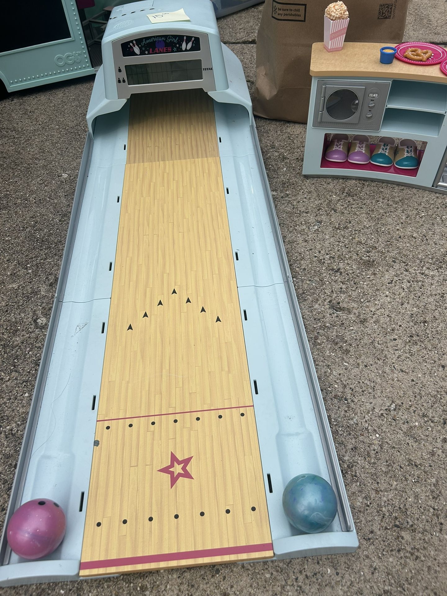 American Girl Doll Bowling Alley