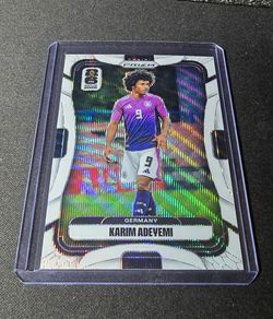2026 Prizm FIFA World Cup Karim Adeyemi white 9/20 jersey match!