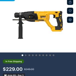 DEWALT ATOMIC 20V MAX Cordless Brushless Ultra-Compact 5/8 in. SDS Plus Hammer Drill 
