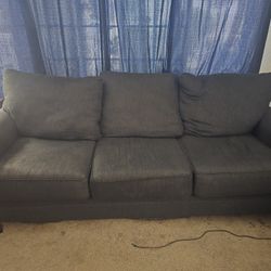 Free dark blue couch set