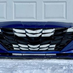 BLUE HYUNDAI ELANTRA FRONT BUMPER 2021 2022 2023 ORIGINAL