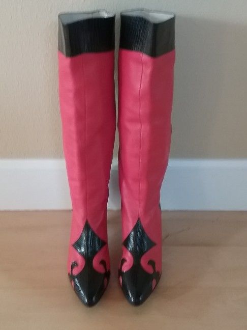 Carlos Falchi Designers Knee High Fashion Boots