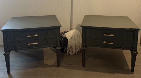Refinished Pair of American of Martinsville Side Tables