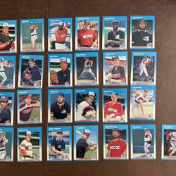1987 FLEER BASEBALL COMPLETE TEAM SET (25) CHICAGO WHITE SOX Carlton Fisk 