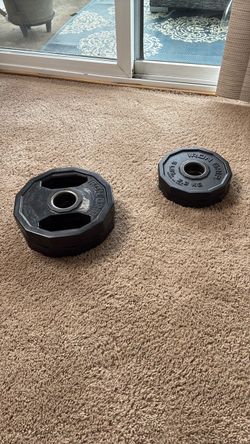 2x 10lbs & 5lbs Iron Grip Olympic Weight Plates Set