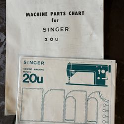Singer Model 20u Manual & Parts Chart