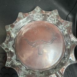 Vintage Glass Ashtray 