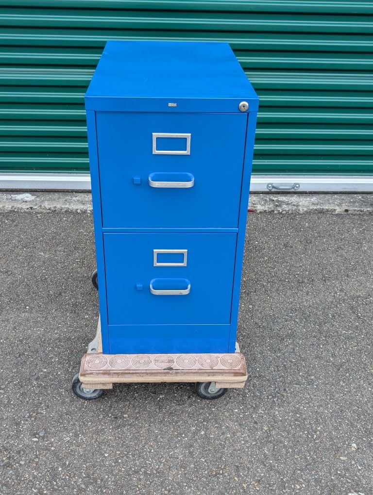 Hon Industrial Two Drawer Office Workshop Filing Cabine Custom Powdercoat