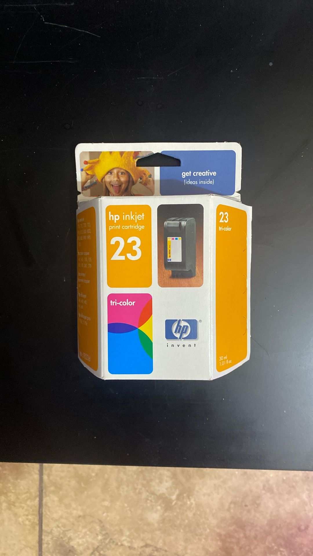 HP 23 Inkjet Cartridge C1823T Tri-Color Twin Pack Ink Expired Jul 2005-sealed