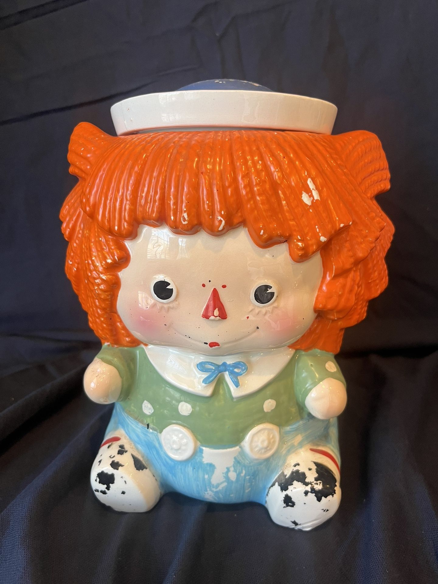 Vintage RAGGEDY ANDY Cookie Jar Made In Japan