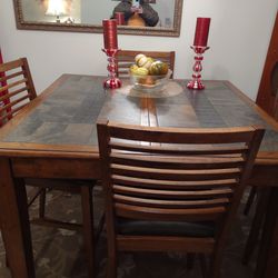 Solid oak Solid Slate center Table 