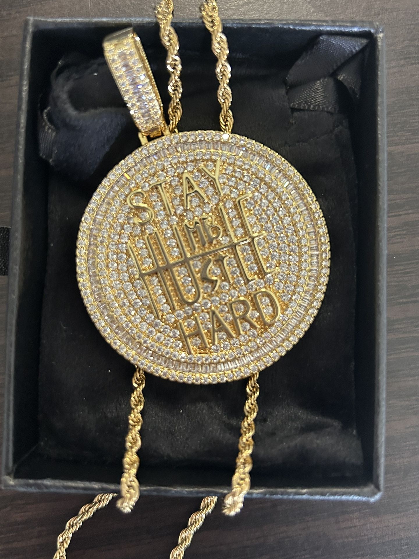 14k Iced Out Pendant
