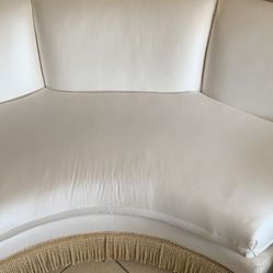 Two piece white sectional sofa $249 obo 