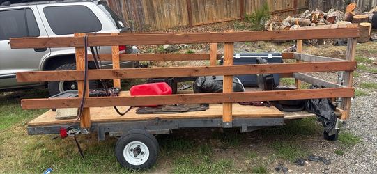 8 foot flat trailer