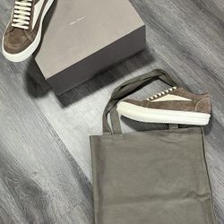 Rick Owens Brown Suede Sneakers Size 11 Brand New