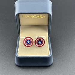 Marvel Captain America shield earrings 